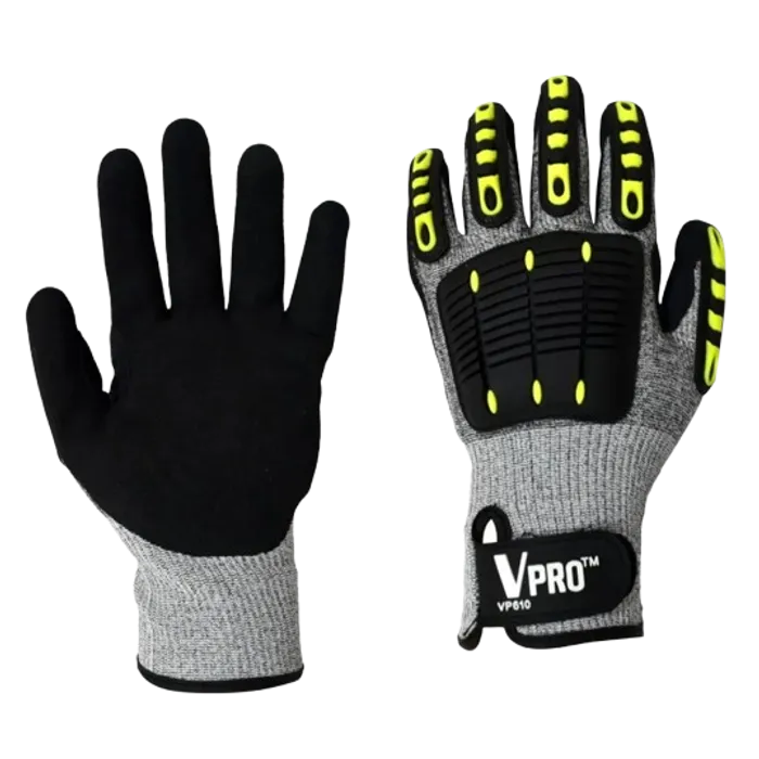 Vidafor VPro Impact Protection Glove, Sandy Nitrile TPR VP610