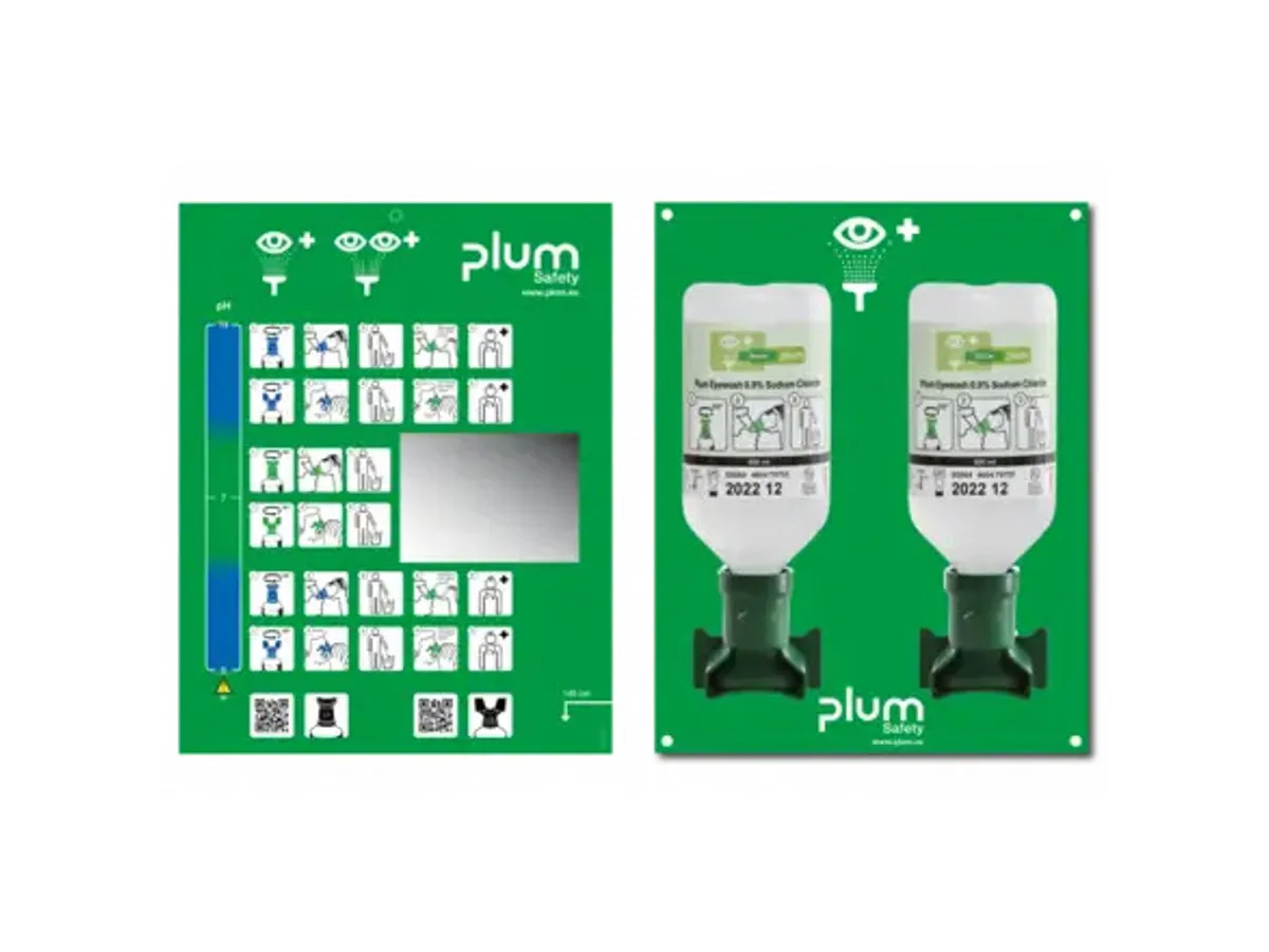 viking wall mounted eyewash station 2x500ml 1042967