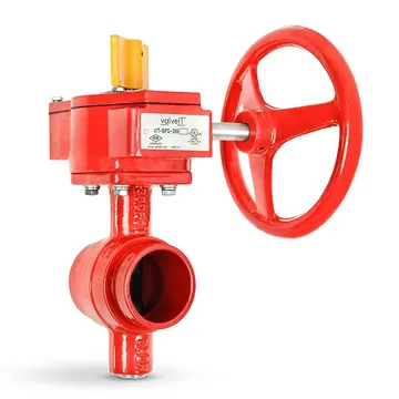 Butterfly Valve w/ Supervisory Switch, Grooved, 300 PSI, Ductile Iron, UL Listed, Model: FG-BO-G-300, Manufacturer: Fireguard