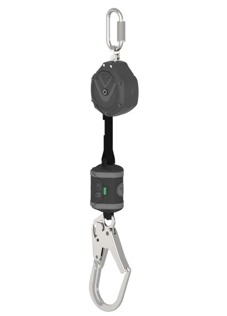 MSA V-SHOCK 6 ft Fall Limiter: 36CL Steel Snaphook