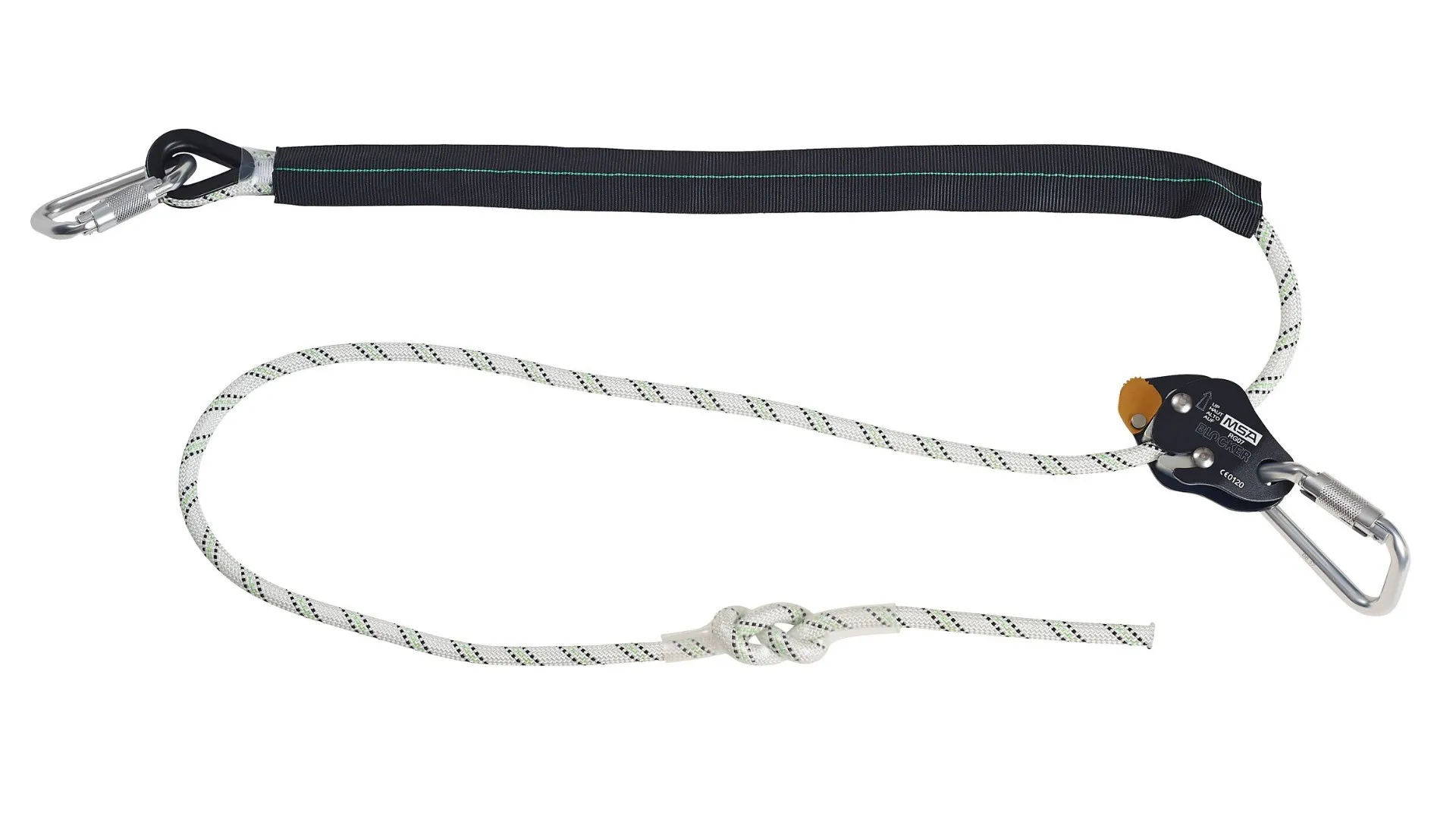 MSA 10185620 Work Positioning Lanyard With Aluminium Rope-Grab Adjuste