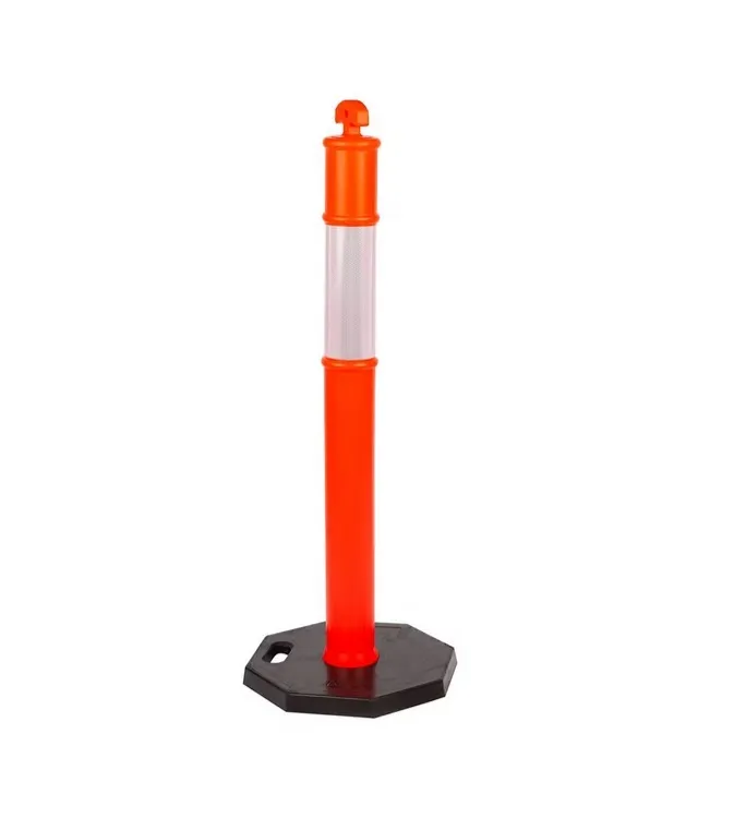  ZIBO Safety Traffic Post, 1M, with Reflective and Rubber Base - STP100 