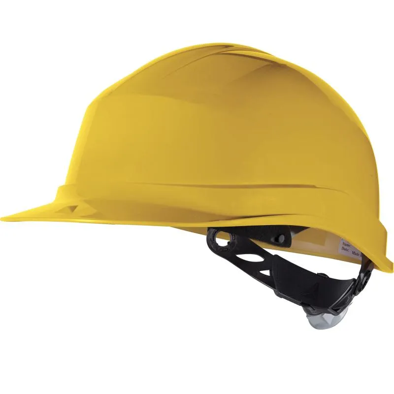 DELTAPLUS Safety Helmet, Rotor® Adjustment, Model ZIRCON1W, Yellow Z